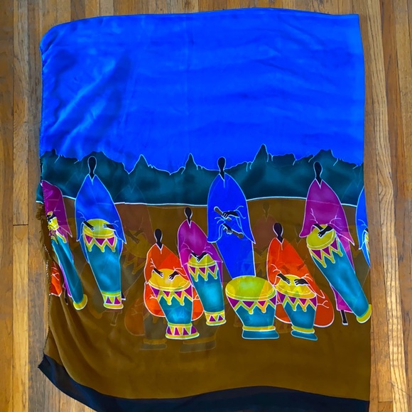 Large African Scarf/Wrap - Picture 5 of 8